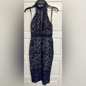 Womens NEW Xscape lace dress, purple size 2